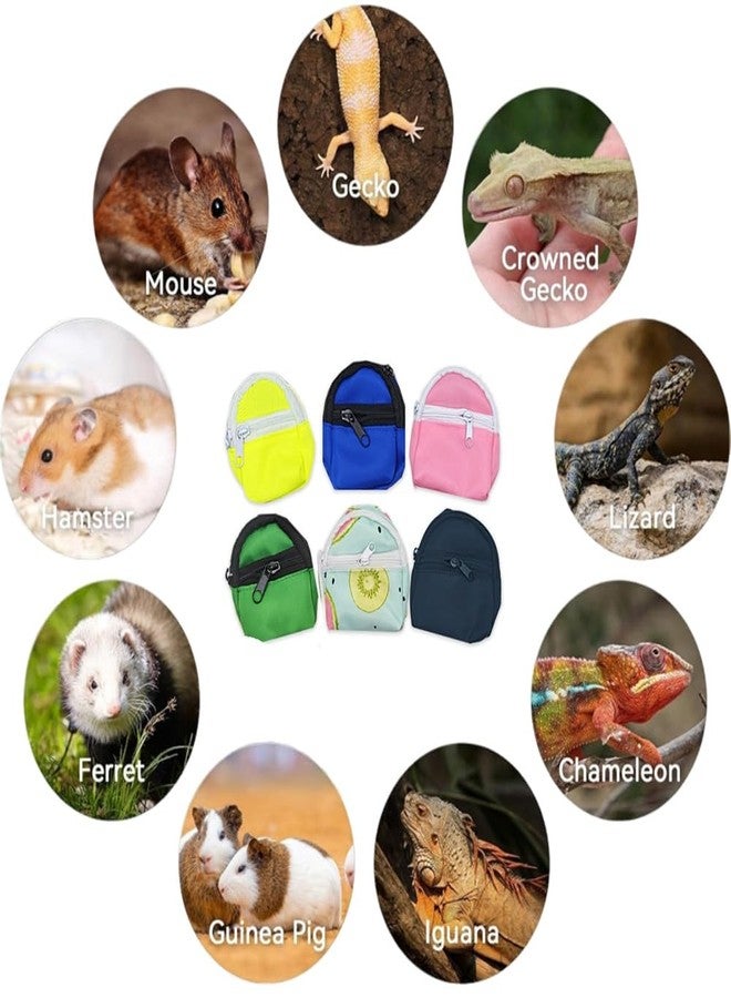 FORZENA Bearded Dragons Harness Leashes Set Cute Backpack Back to School Design for Small Pets Reptile Lizard Crested Gecko Chameleon Rat Hamster Squrriel Ferret Photo Shoot (Flower) - Image 3